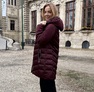 Sesil kabát bordó – Női télikabát dupla cipzárral és kivehető belső résszel – Innova Fashion – 4. kép